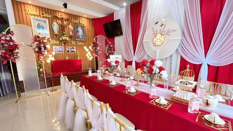 dịch vụ trang trí tiệc cưới tại Biên Hòa
