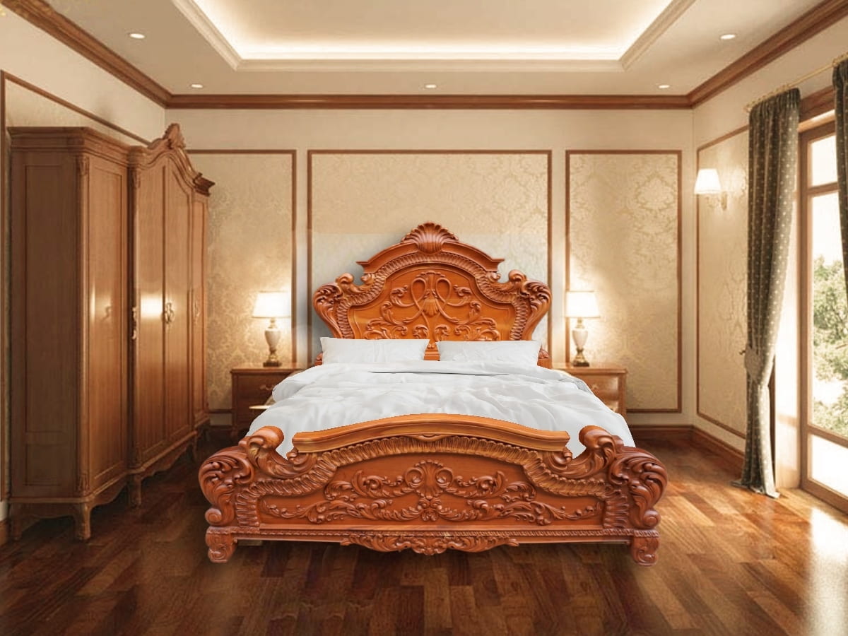 Giường gỗ Biên Hòa