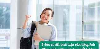 viết thuê luận văn tiếng Anh