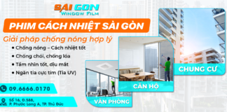 Phim Cách Nhiệt Sài Gòn - Đơn vị cung cấp dịch vụ dán phim cách nhiệt nhà kính tại Đồng Nai chất lượng