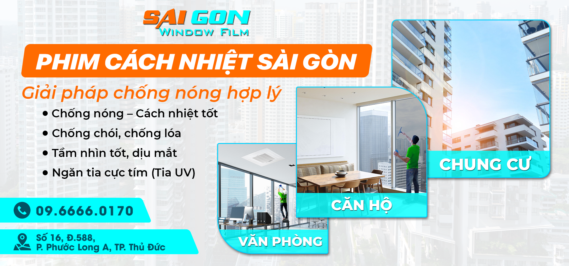 Phim Cách Nhiệt Sài Gòn - Đơn vị cung cấp dịch vụ dán phim cách nhiệt nhà kính tại Đồng Nai chất lượng