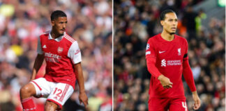 Saliba đủ khả năng truất ngôi Van Dijk?